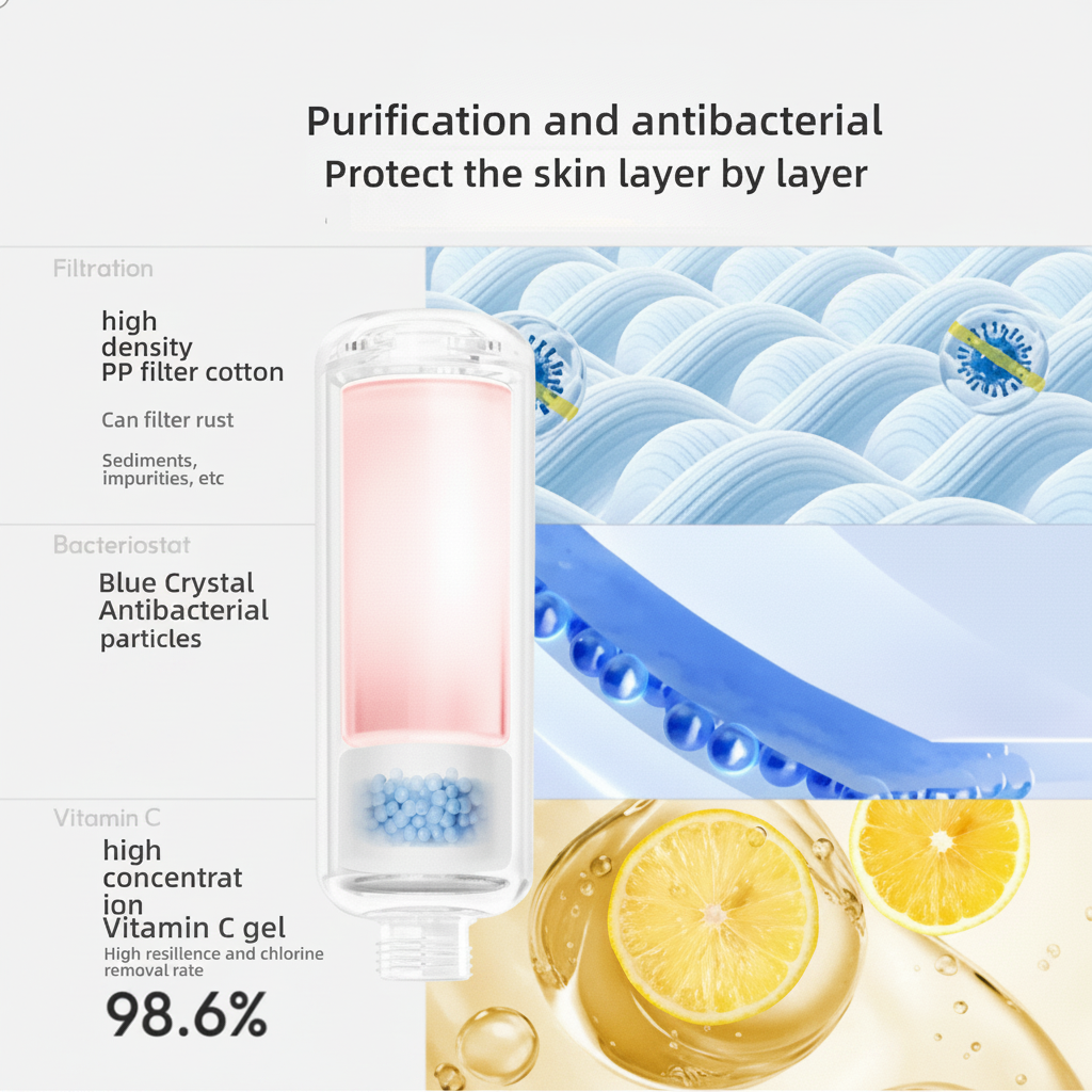 Vitamin C Shower Filter — Chlorine & Hard Water Purifier