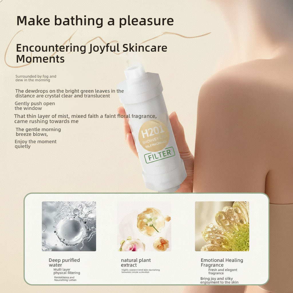 Vitamin C Shower Filter — Chlorine & Hard Water Purifier